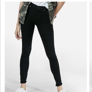 express women's shaping skinny ankle jeans black 8
